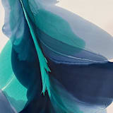 "Voda" - Original Painting in blue by Marta Spendowska