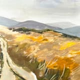 "Echoes of the Horizon 2" - Original Painting in brown by Lucrecia Caporale