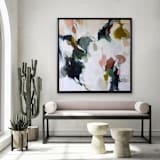 "veranda" - Original Painting in green by Wendy Keller
