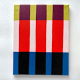 "Ochre Stripes in Fall Original Artwork" - Original Painting in multicolor by Katie Craig