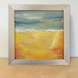"Vintage Beach" - Original Painting in multicolor by Lindsay Megahed