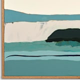 "The Golden Bluffs" - Original Painting in blue by Caryn Owen