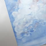 "Cumulus Life 2" - Original Painting in blue by Renee Anne Bouffard-McManus