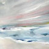 "Summer House Original Oil Painting" - Original Painting in blue by Nicoletta Savod