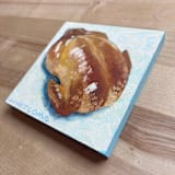 "Mini Rotisserie Chicken Oil Painting" - Original Painting in multicolorassorted-colors by Holly Whitcomb