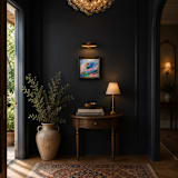 ""An Offering of Color" - 13 x 13 - Framed Original Painting" - Original Painting in multicolor by Sarah Mankin