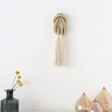 "Small Love Knot wall sculpture in Gold" - Original Painting in gold by Bharti Trivedi