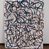 "Mania In Color" - Original Painting in brown by Carrie Cantwell