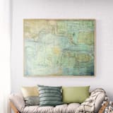 "Bimini Road" - Original Painting in green by Carol Barber