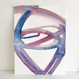"Unicorn Cell Pair" - Original Painting in pink by Mary Gaspar