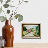 "Country Barn" - Original Painting in multicolor by AlisonJerry