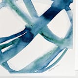 "Ocean Cell 6" - Original Painting in blue by Mary Gaspar
