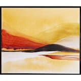 "Glowing Sunset" - Original Painting in brown by Shina Choi