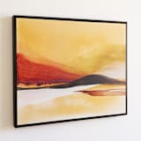 "Glowing Sunset" - Original Painting in brown by Shina Choi