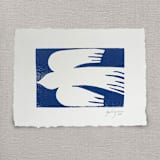 "la perla" - Original Painting in blue by Maja Cunningham