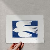 "la perla" - Original Painting in blue by Maja Cunningham