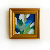 "Green and Blue" - Original Painting in blue by Jessalin Beutler