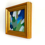 "Green and Blue" - Original Painting in blue by Jessalin Beutler