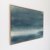 "Soft Focus" - Original Painting in blue by Rebecca King