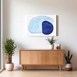 "Blue Cove" - Original Painting in blue by Danushka Abeygoda