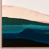 "Pink Seascape Original Art" - Original Painting in pink by Caryn Owen