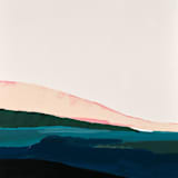 "Pink Seascape Original Art" - Original Painting in pink by Caryn Owen