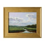"Goose River" - Original Painting in blue by Wendy Keller