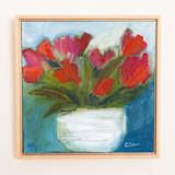 "Reba" - Original Painting in multicolorassorted-colors by CONNIE COLLUM