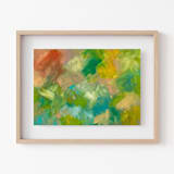 "Adorn #6" - Original Painting in green by Amy Mullen