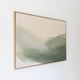 "As Light Fades" - Original Painting in green by Rebecca King