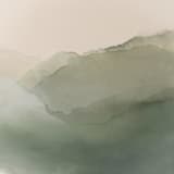 "As Light Fades" - Original Painting in green by Rebecca King