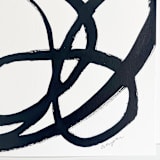 "Throughline" - Original Painting in black by Mary Gaspar