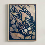 "Last Light" - Original Painting in blue by Lauren Perkins