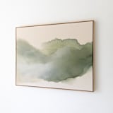 "Beneath the Oak Trees" - Original Painting in green by Rebecca King