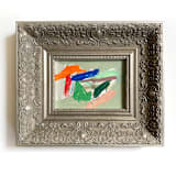 "Child's Play" - Original Painting in green by Jessalin Beutler