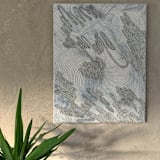 "Japandi" - Original Painting in white by Nina Leth