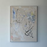 "Sippin in Sydney" - Original Painting in beige by Kathryn Kelly