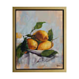 "Bowl of Lemons" - Original Painting in yellow by Wendy Keller