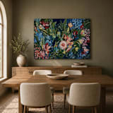 ""Night Blooms" - 48 x 36 - Original Painting" - Original Painting in multicolor by Sarah Mankin