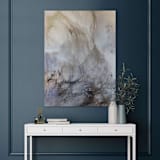 "Nebula 104" - Original Painting in gray by Christa