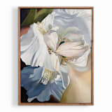 "November Bloom" - Original Painting in white by Mandy Trimble Leonard