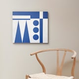 "#1982" - Original Painting in blue by Bryn Wears-Fitipaldi