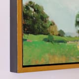 "Summer Field" - Original Painting in green by Wendy Keller