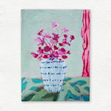 "Magenta" - Original Painting in multicolor by Lottie Aldarwish