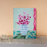 "Magenta" - Original Painting in multicolor by Lottie Aldarwish