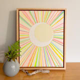 "Every Storm Runs Out of Rain II" - Original Painting in multicolor by Renée Stramel