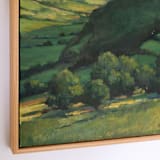 "Green Valley" - Original Painting in green by Wendy Keller
