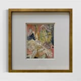 ""Highbury Path, No. 2" – 17x17 – Framed Original Painting" - Original Painting in multicolorassorted-colors by Sarah Mankin