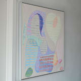 "Pancakes on Saturday" - Original Painting in beige by Kathryn Kelly