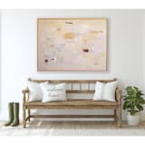 "Chamomile Flow" - Original Painting in beige by Shina Choi